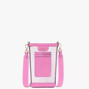 Kate Spade Pink Clare See Through Crossbody Bag BRAND NEW